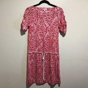 Lilly Pulitzer Dress Drop Waist Silk Blend